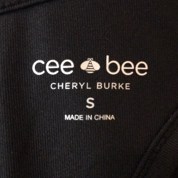 Athletic Racer Back Tank Top Navy Black Cee Bee by Cheryl Burke Sport Tank Top - Picture 6 of 9